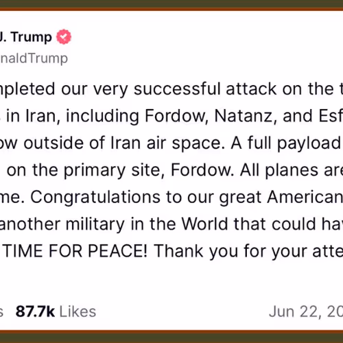 Trump tweeted