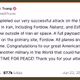 Trump tweeted