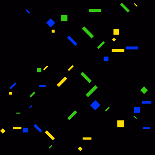 Composition of colorful particles on black #15935