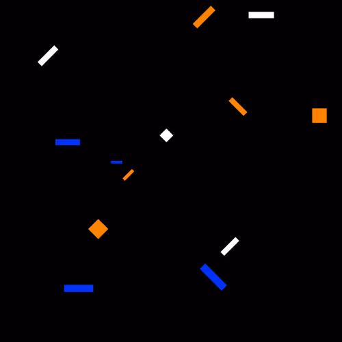 Composition of colorful particles on black #15189