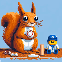 Baseball Squirrel #1