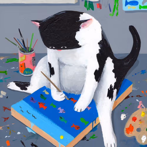 The Artist In His Studio
