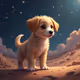puppy in space