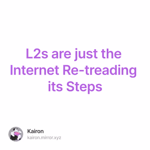 L2s are just the Internet Re-treading its Steps 4