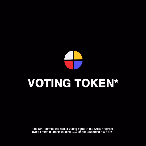 Artist Program Voting Token