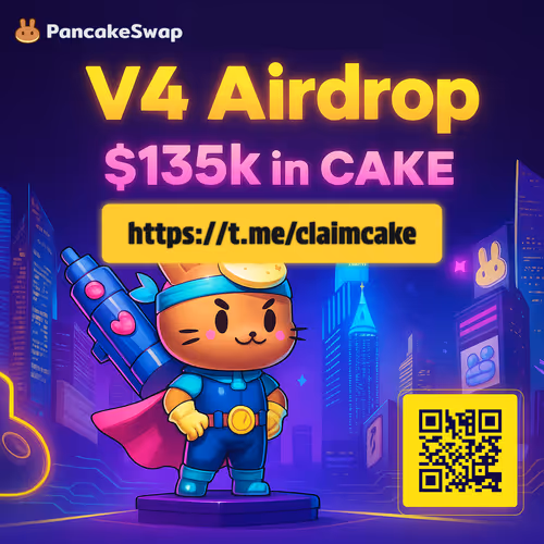 PancakeSwap V4 Exclusive Airdrop NFT - $CAKE