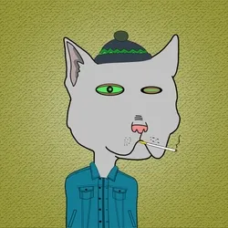 Animated Family Cat On Base #126