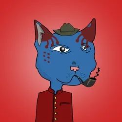 Animated Family Cat On Base #450