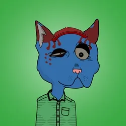 Animated Family Cat On Base #753