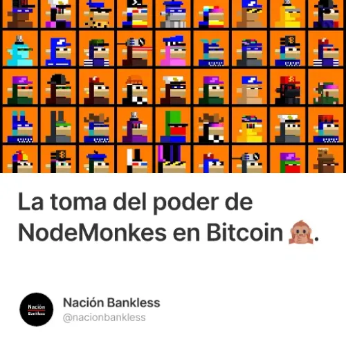 La toma del poder de NodeMonkes en Bitcoin 🙊. #1