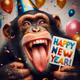 monkey NFT Happy New Year 2024