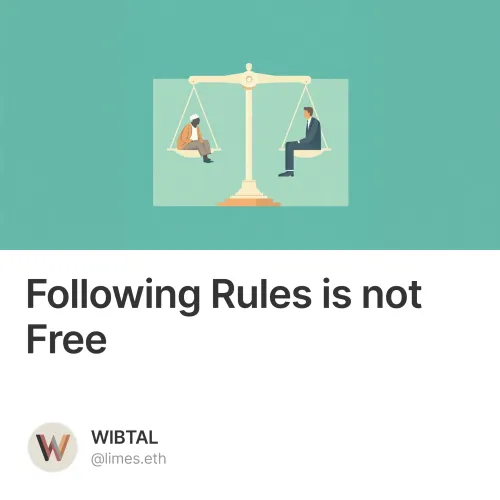 Following Rules Is Not Free