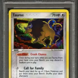 2006 Tauros-Holo Crystal Guardians #12 Pokemon Ex Crystal Guardians [PSA MINT 9]