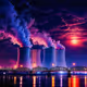 Nuclear Power Plant Beside Padma River & Historical Harding Bridge.