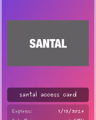 santal club card