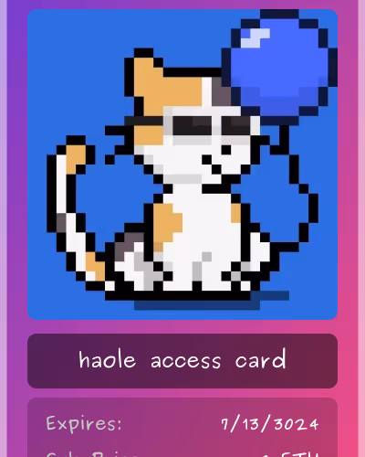 Haole Club Card