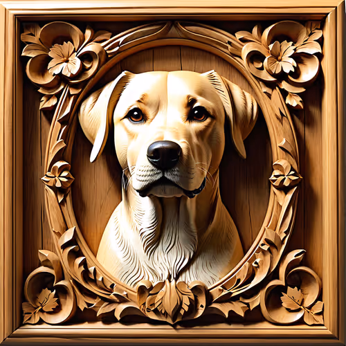 wooden dog