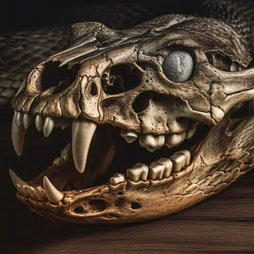 Snake skull