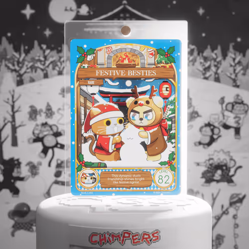 Chimpers Cards Festive Frens