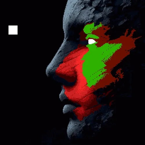 color strength in pixels