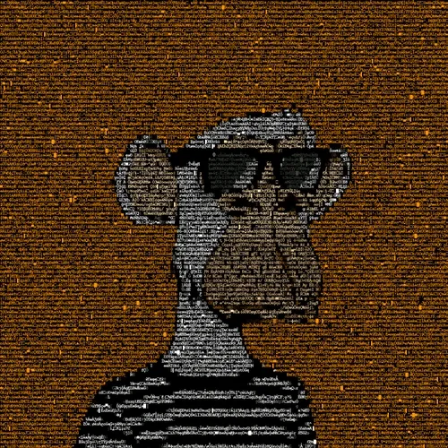 BORED APE ASCII CLUB #5845