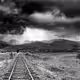 Train Tracks & Thunderstorm, Ronan, Montana
