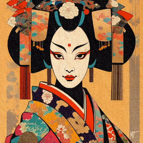 Kabuki Mask Hanataba Hua Shu