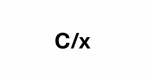 C/x