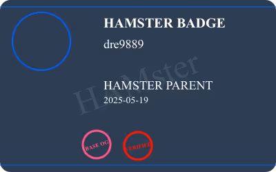 HAMster badge of dre9889