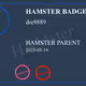 HAMSTER BADGE