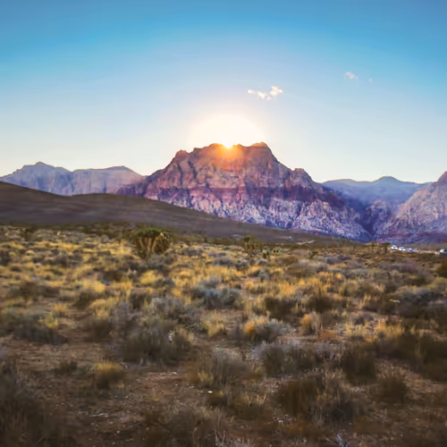 Sunset Over Red Rock Canyon
