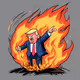 Trump on fire