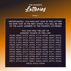 Non-Winning Ticket - Lottery Ticket #201