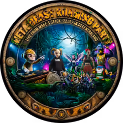 Meta Beast Roaming Party Badge #49 It's a Jungle out there. 