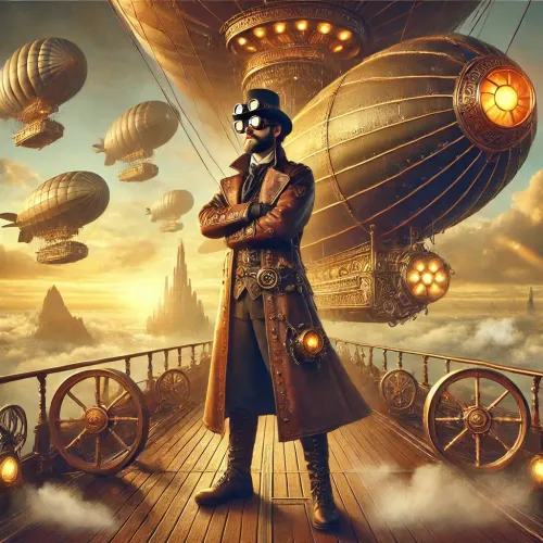 Steampunk Airship Captain #1
