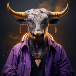 m00n0ver_A_bull_wearing_a_purple_shirt_with_horns_of_metal_bd9099c6-5097-4683-9a65-8118286f37a5