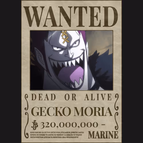 One Piece Wanted Card 1700 Card