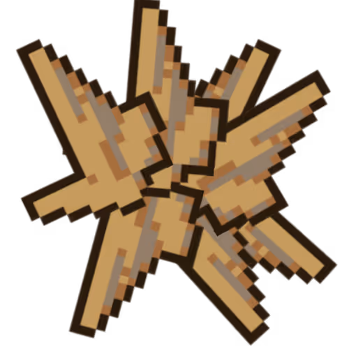 Large Pixelite Fragment Cluster