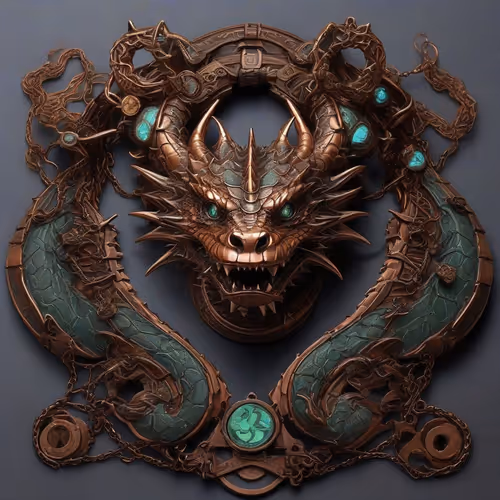 DRAGON NECK PIECE #6596