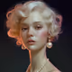 A girl with pearl earrings