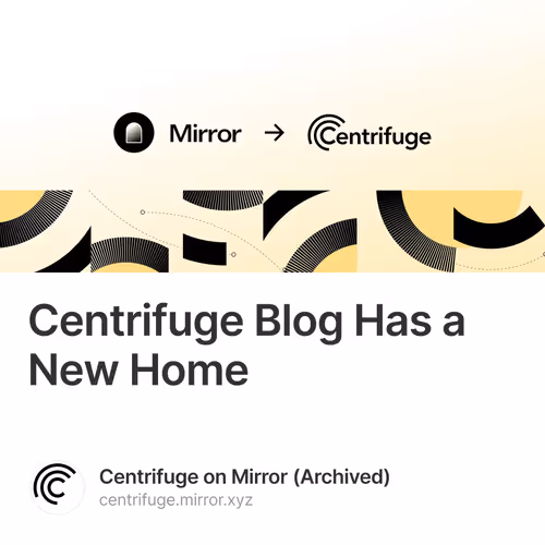 Centrifuge Blog Has a New Home