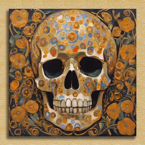 gustav klimt skull