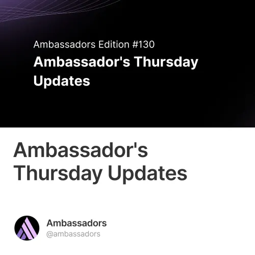 Ambassador S Thursday Updates 4