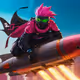 Ninjaa punk with rocket