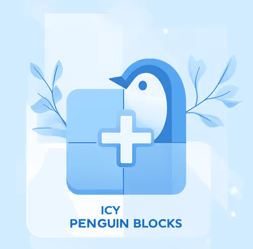 Icy penguin blocks