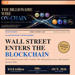 WALL STREET ENTERS THE BLOCKCHAIN  #25/200
