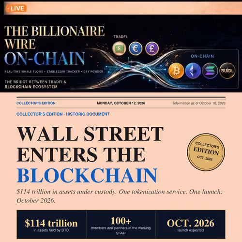 WALL STREET ENTERS THE BLOCKCHAIN  #3/200