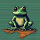 pixel frog
