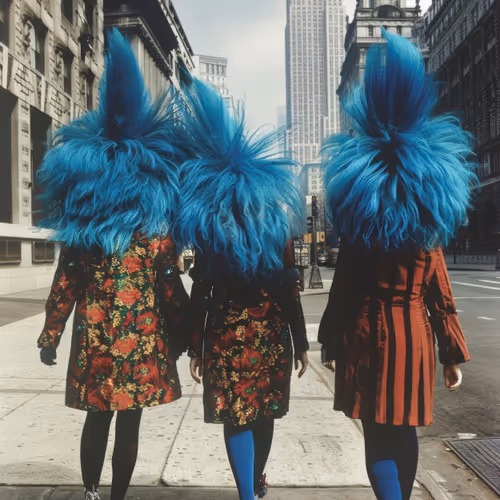 Blue Hair At Dailight