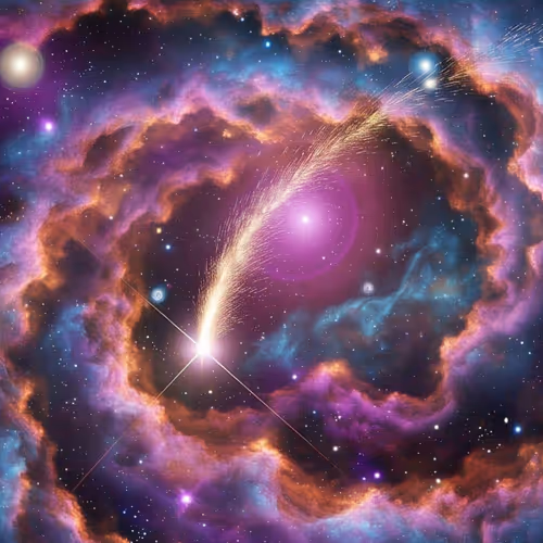 Colorful Galaxy Clouds
